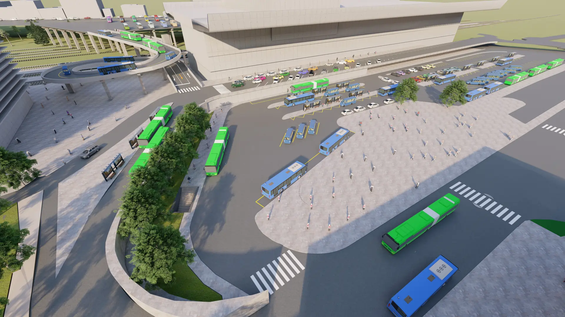 Bridge Concept station square tbilisi